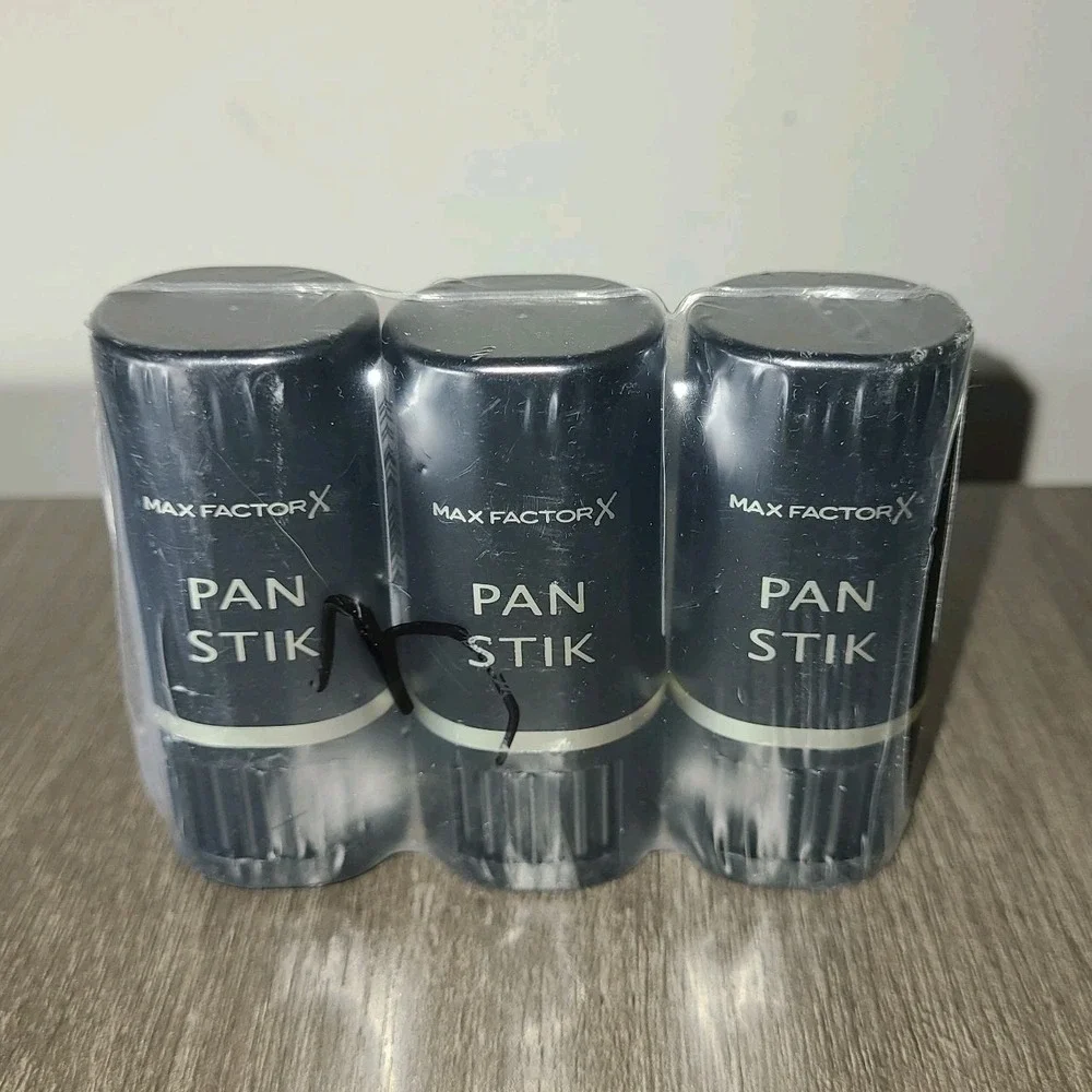 Max Factor Pan Stik Foundation 12 True Beige Lot of 3 NEW SEALED Full Coverage